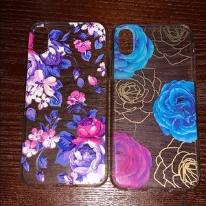 Cute iPhone X case like new full coverage 2 cases